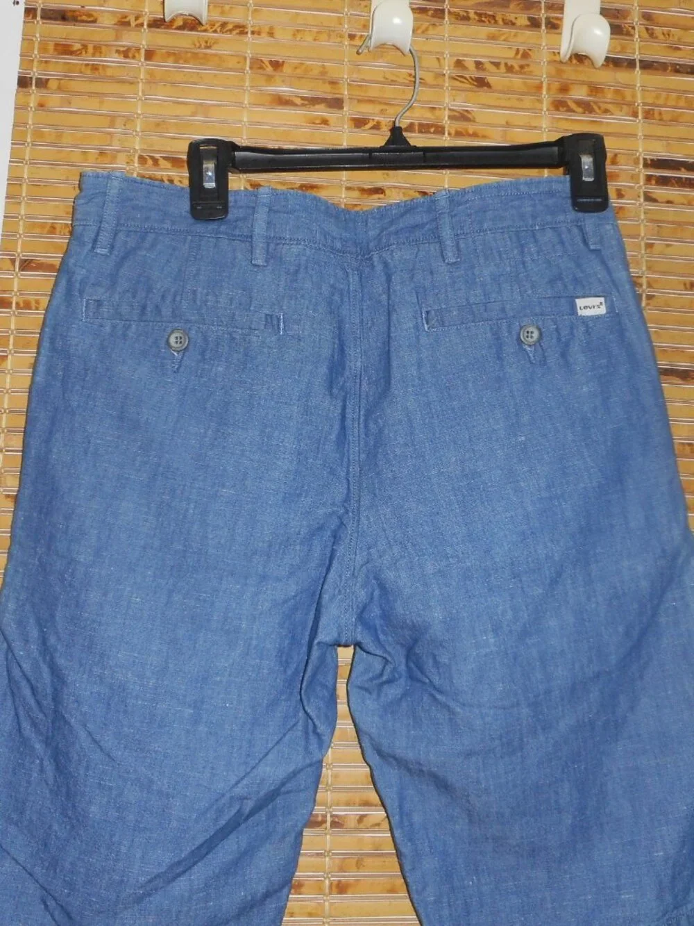 Men's Levi's Shorts Blue Chambray Flat Front Button Fly Shorts *Tag Size: W30